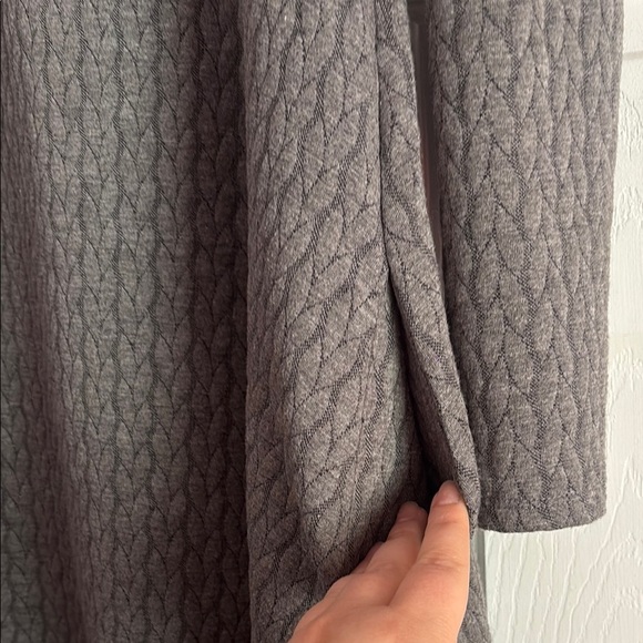 Fantastic Fawn Long Sleeve Thick Knit Gray Mini Dress Size M - Picture 6 of 7
